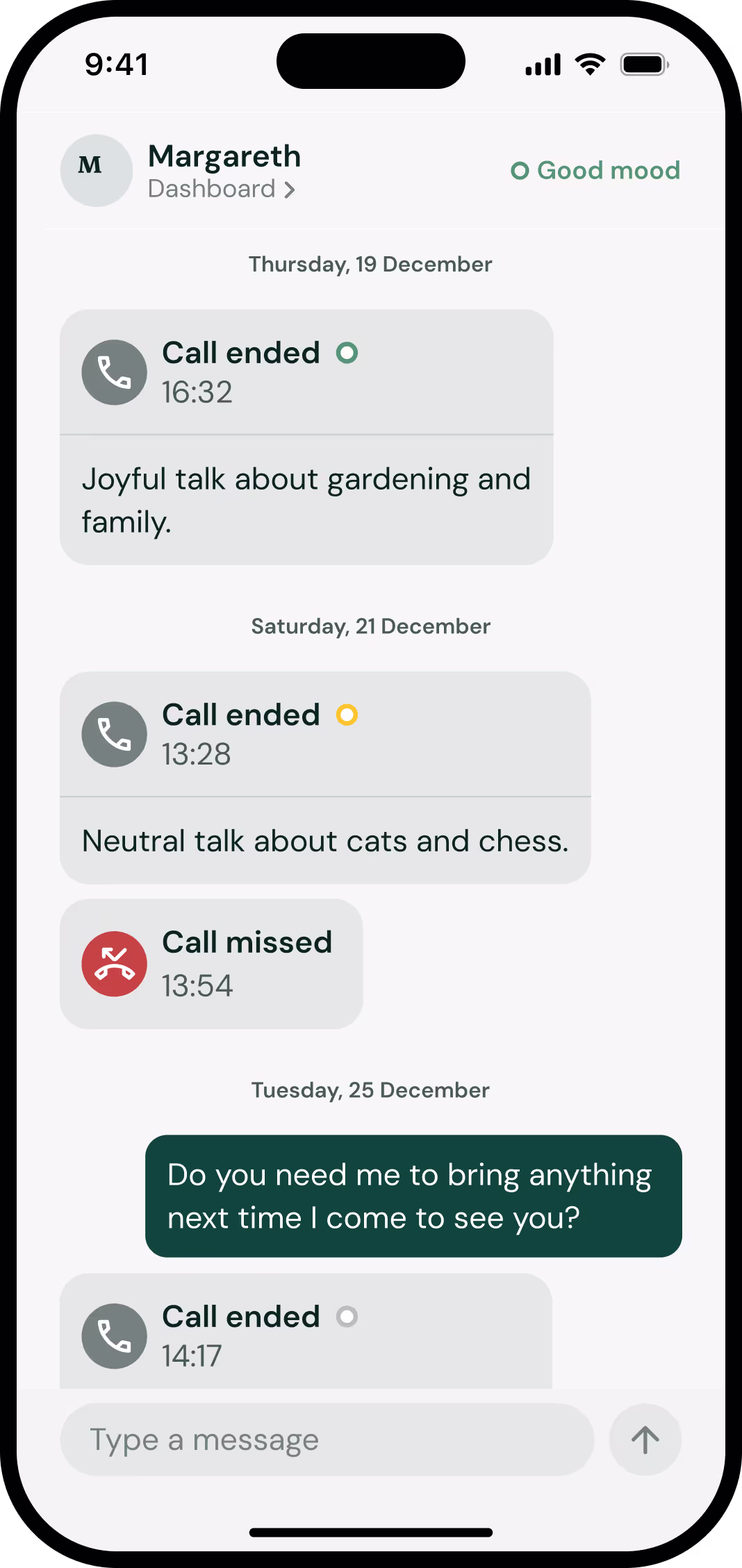 Leave a message